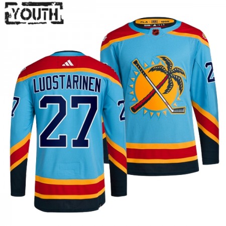 Florida Panthers Dresy Eetu Luostarinen 27 Adidas 2022-23 Modrý Reverse Retro 2.0 Authentic - Dětské Florida Panthers Dresy Eetu Luostarinen 27 Adidas 2022-23 Modrý Reverse Retro 2.0 Authentic - Dětské